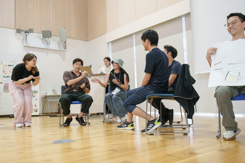 対話ワークショップ@長野県立大学キャンパス　チームの様子2